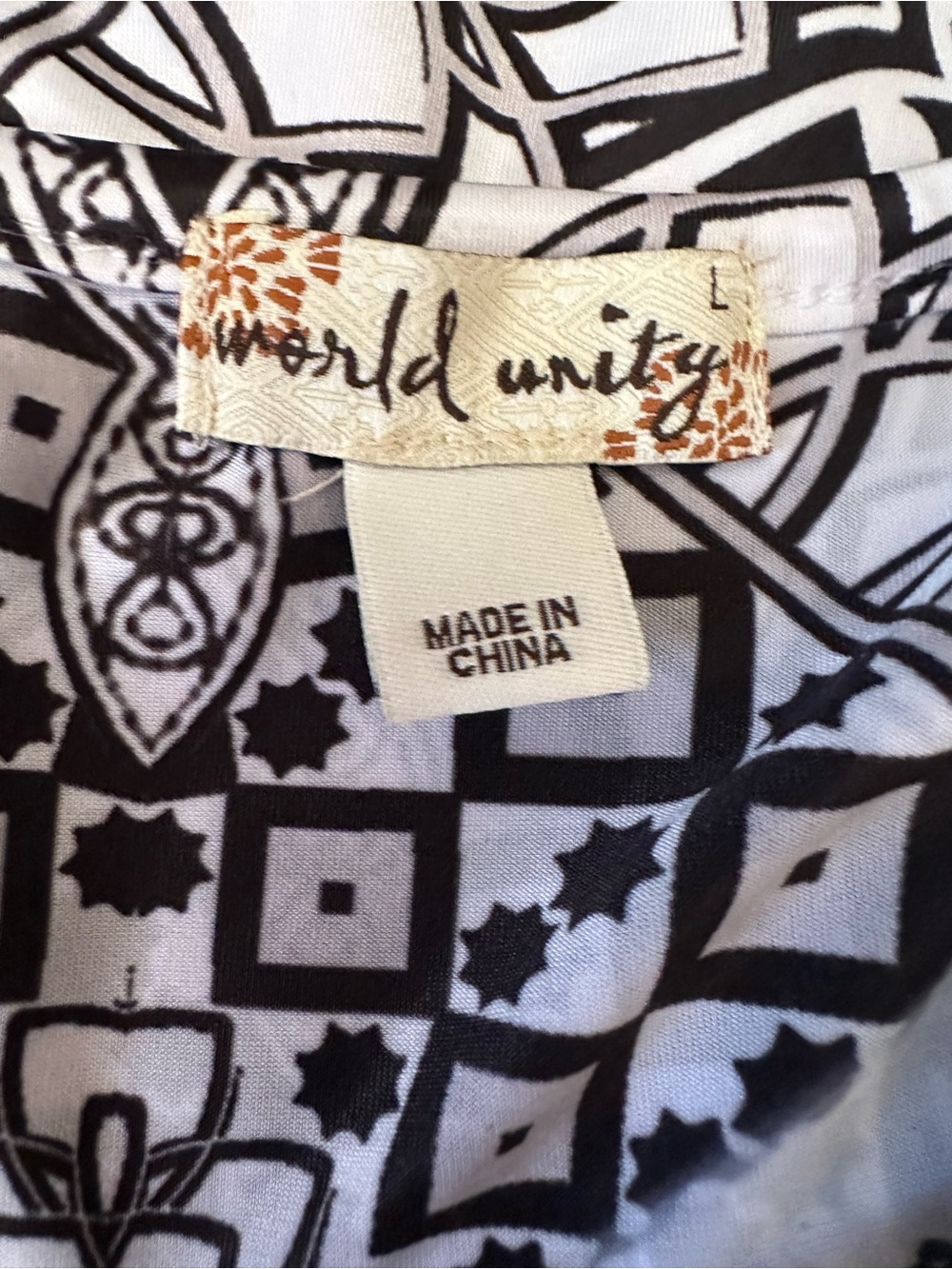 World Unity Black & White Paisley Print Boho Sleeveless Maxi Dress Asymmetrical - Picture 5 of 5